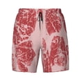 thumbnail image 4 of Lsque Mens Swim Trunks Red Meat Pattern - Bathing Suit Compression Liner - Beach Swim Shorts Swimwear - (S-3XL) - Stretch Quick Dry -XX-Large, 4 of 9