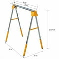 thumbnail image 2 of 2PACK Adjustable Height Sawhorse,Folding Portable Saw Horses ,Heavy Duty Steel Sawhorse for Garage, Workshop, Fully Assembled, 2 of 11