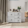thumbnail image 4 of YINTATECH Dresser with 5 Drawers - Fabric Storage Tower, Organizer Unit for , Living Room, Hallway, Closets - Sturdy Steel Frame, Wooden Top & Easy Pull Fabric Bins, 4 of 9