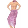 thumbnail image 2 of HAPPY BAY Women's Beachwear Summer Beach Bikini Wraps Sarong Wrap Skirt Swimsuit Swimwear Coverups Bathing Suit Swim Cover ups for Women One Size Fuscia, Allover, 2 of 5