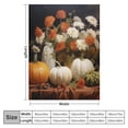 thumbnail image 4 of Pratyus White Pumpkin Flowers Table Print Blanket Boys Girls Adults Soft Plush Blanket All Seasons Gift - Flannel Material 50x60in, 4 of 6