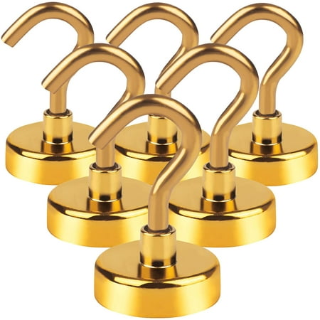 

Magnetic Hooks 25Lbs Strong Heavy Duty Cruise Magnet S-Hooks for Classroom Fridge Hanging Cabins Grill Kitchen Garage Workplace and Office etc (10 Pack-Silver) Screw in Hooks