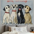 thumbnail image 2 of Orinice Aesthetic Cute Dogs Tapestry Wall Hanging Unique Style for Living Room Bedroom Apartment Farmhouse Dorm Home Decor Art 60x50inch, 2 of 6