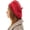 Red, variant on Beret Hat for Women, French Style Beanie Winter Fashion Warm Wool Lining Knit Cap