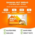 thumbnail image 4 of PROBAR - MEAL Bar, Banana Nut Bread - Natural Energy, Non-GMO, Gluten-Free, Plant-Based Protein, 12 Count, 4 of 5
