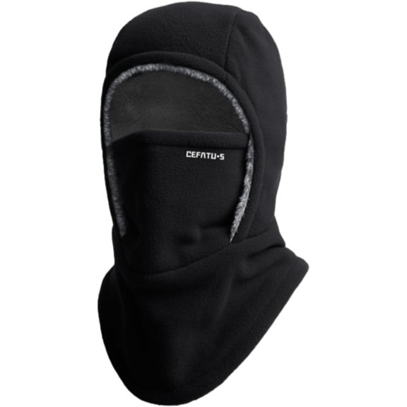 Winter Warm 2-in-1 Hat and Face Mask - Windproof, outdoor cold protection, dual protection for face and neck.