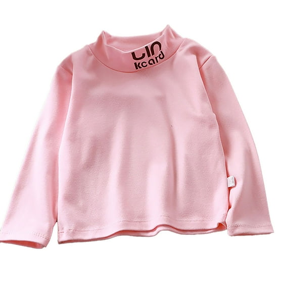 Girls Stretch Thermal Long Sleeve High Neck Base Layer Top for Cold Weather Comfort