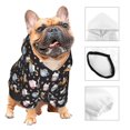 thumbnail image 3 of Fotbe Snowflake Cream Hot Cocoa Sudadera con Estampado para Perros Pequeños – Suéter con Capucha para Mascotas, Tela Suave de Forro Polar con Bolsillo-Medium, 3 of 7