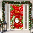 thumbnail image 2 of Retro Christmas Door Cover, Merry Christmas Decorations Door Banner, for Front Door Home Indoor Decor, 72.83x35.43 inch, 2 of 6