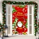 thumbnail image 1 of Cortina de puerta de Navidad con Papá Noel y cachorro - Decoración navideña exterior para la puerta principal, fondo de tela festiva de 72x35 pulgadas, 1 of 6