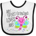 thumbnail image 3 of Inktastic My Great Grandma Loves Me Cute Dragonfly Boys or Girls Baby Bib, 3 of 4