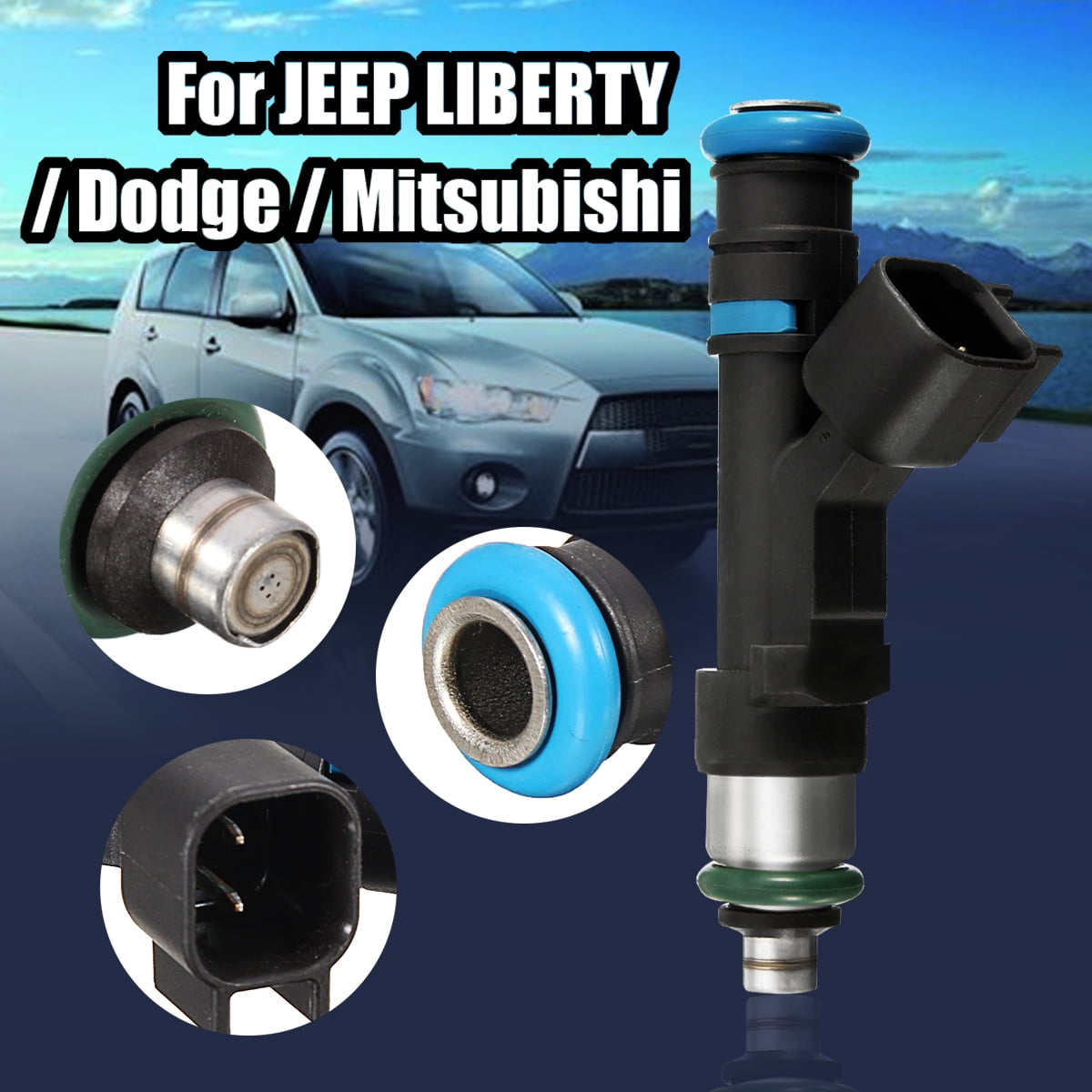 *Cleaned & Flow Tested* Genuine Jeep Dodge Mitsubishi 3.7L Set 6 Fuel Injectors