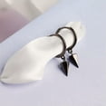 thumbnail image 4 of QQTDFG Punk Dangle Spikes Sterling Silver Huggie Hoop Drop Earrings F1271-Gray-black, 4 of 9