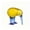 Yellow, variant on Liamobondopolis Hand Blown Glass Kiwi Bird Figurine With Yellow Blue Accents for home decor living room Modern Tabletop and Mantel Decor 2.08 in Tall