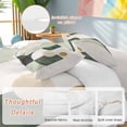 thumbnail image 2 of Abstract Modern Duvet Cover Set King Size, Watercolor Green Geometric Design 4 Piece Soft Microfiber Bedding Set with 1 Duvet Cover, 1 Flat Sheet, 2 Pillowcases, 2 of 9