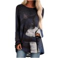 thumbnail image 1 of Blusa de manga larga con cuello redondo para mujer Pompotops gfhjh19512, 1 of 5