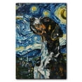 thumbnail image 3 of Bluetick Coonhound Dog Starry Night Canvas Wall Art Prints, Dog Art Canvas Painting Poster,Pet Canvas Painting Puppy Artwork 8x12 inches, 3 of 6