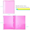 thumbnail image 6 of Heavy Duty Plastic Folders with Clear Front Pocket - 18PCS, 3 Pockets Folders with Prongs and Card Slot, for Letter Size Sheets, Bright Colors, 6 of 7