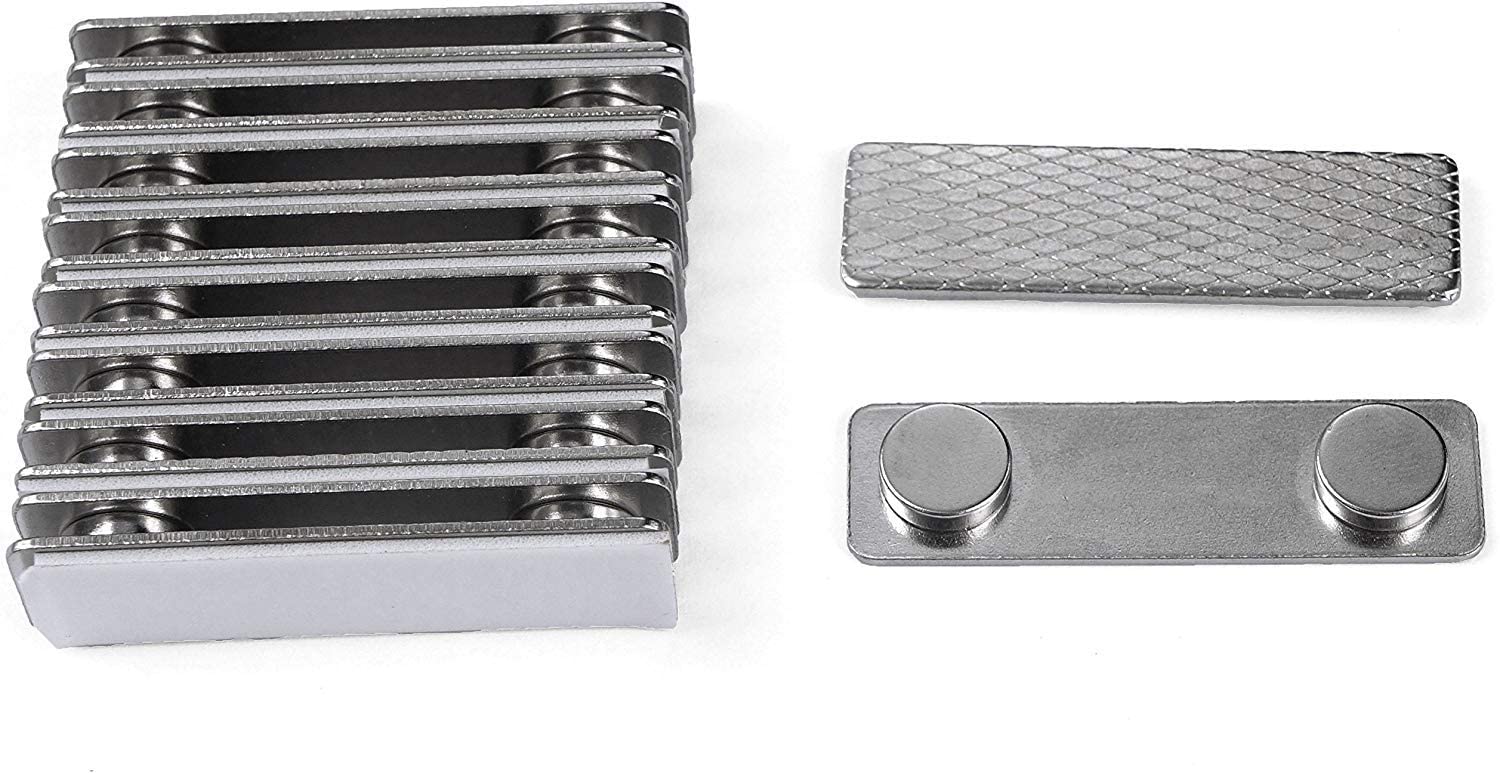 AOMAG® ID Badge Attachment Name Tag Silver Holder with