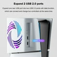 thumbnail image 3 of AARONMEI PS5 Slim RGB Cooling Fan Plate Cover USB2.0 Hub Temperature Sensor, 3 of 9