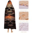 thumbnail image 4 of 3D Flame Skull Print Wearable Blanket for Adults Cloak Hooded Blanket with Halloween Theme on It Suitable for All Season, 4 of 6