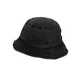 thumbnail image 1 of TopHeadwear Blank Cotton Bucket Hat - Washed Black - Small/Medium, 1 of 2