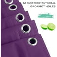 thumbnail image 3 of AUR Purple Plastic Shower Curtain Or Liner, 72x72 Inch Lightweight Purple Cuctus Plastic Bathroom Shower Showroom Inner Curtain with Rustproof Metal Grommet Holes and Weighted Magnets, 3 of 15