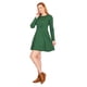 thumbnail image 2 of Vestido Manga Larga Mujer Casual Verde Corte Princesa verde XG INCÃGNITA 330808, 2 of 5