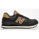 thumbnail image 1 of New Balance Mens Black/Brown Leather Sneakers 574 Athletic Shoes EU40, 1 of 6