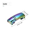 thumbnail image 2 of Uxcell 27 x 11 x 8mm Zinc Alloy Magnetic No Tie Lock Shoelace Buckle Rainbow Tone 3 Pair, 2 of 5