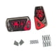 thumbnail image 5 of Cubras de pedal de freno de 2 piezas Accesorios automotrices automotrices genéricos Equipo automático rojo, 5 of 8