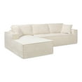 thumbnail image 2 of Jennifer Taylor Home Brenley 110.5" LAF Sofa-in-a-Box Sectional Sofa, Porcelain Light Beige Chenille, 2 of 8