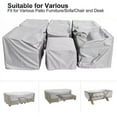 thumbnail image 2 of 75 Sizes Waterproof Outdoor Patio Garden Furniture Covers Rain Snow Chair Covers - H, 2 of 5