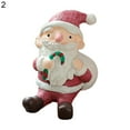 thumbnail image 2 of Christmas Figurines Santa Elk Image Widely Applied Vintage Style Reindeer Xmas Tree Miniatures Resin Decor for Home, 2 of 4