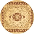 thumbnail image 1 of Ahgly Company Indoor Round Persian Brown Traditional Area Rugs, 5' Round, 1 of 4