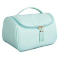 thumbnail image 1 of Maquillaje De Cuero Artificial De Gran Capacidad, Bolsa De Cosméticos De Viaje Portátil, Bolsa De Almacenamiento Multifunción, Organizador Con Cremallera, Neceser Minnieouse  HA046236-05, 1 of 6