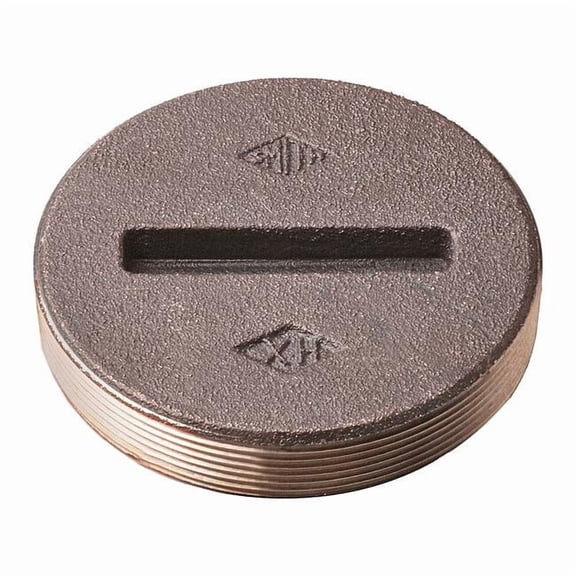 Jay R. Smith Manufacturing Floor Cleanout Plug,Cast Bronze,Round 4470T05