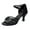 Black, variant on COCHLOUS 1 Pair of High-heeled Shoes Knotted Strap High Heels Latin Dancing Shoes for Lady - Size 38 (Silver)