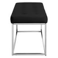 thumbnail image 5 of Posh Living Foster Faux Leather Bench in Black/Chrome, 5 of 8