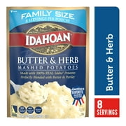 Idahoan Butter & Herb Mashed Potatoes Family Size, 8 oz Pouch