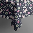 thumbnail image 5 of Dark Blue Cartoon Unicorn Pattern Square Tablecloth,Waterproof Square Table Cover,Wipeable Spillproof Washable Table Cover for Home Kitchen Party Decor 42"X42"(107x107cm), 5 of 6