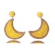 thumbnail image 2 of Pendientes Vintage Sonducket en forma de luna Amarillo, 2 of 6