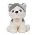 thumbnail image 1 of 25 cm simulación encantador animales lindos muñecos de peluche suave perro pequeño juguetes de peluche decoración del hogar Husky juguete sentado altura 25 cm, 1 of 9