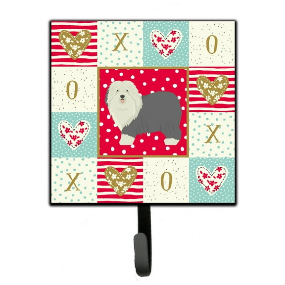 Old English Sheepdog Love Leash or Key Holder