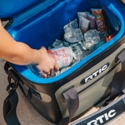 RTIC 20 Can Ultra-Tough Soft Cooler, 15 Qt, Leakproof, Waterproof Zipper, Blue / Grey