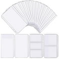 thumbnail image 1 of 32 Pcs Binder Pockets A6 Size 6 Holes Binder Zipper Pouch Folders for 6-Ring Notebook Binder Loose Leaf Bags, Waterproof PVC Pouch Document Filing Bags,Name Cards and Receipt, 1 of 7