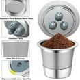 thumbnail image 2 of LEEYNEER Stainless Steel Reusable K Cups Compatible with Ninja Coffee Maker Upgraded K Cups Reusable Coffee Pods Permanent K Cups Coffee Filters Fit Ninja CFP201 CFP300 CFP301 CFP305 CFP3, 2 of 6