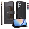 thumbnail image 1 of FOXDOCK Funda tipo Cartera para Samsung Galaxy A55 – Cubierta de Cuero PU con Múltiples Ranuras, Bolsillo para Efectivo y Correa de Muñeca, 1 of 6