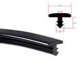 thumbnail image 3 of EdgeSeal T-Molding Trim Polyethylene Center Barb Tee Moulding for Edge Slit, Wall and Tables Glossy Black 6.5', 3 of 6