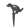 thumbnail image 1 of CreativeArrowy Yard Sign Puppy Decorated Ground Plug No Pooping 27x20x0.85cm Lawn Black Garden Decoration American Grass Pet Metal Dog, 1 of 7